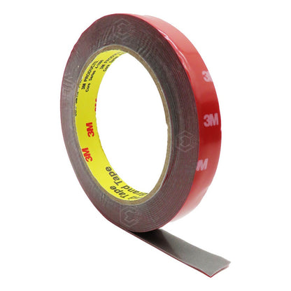 Rollo De Cinta Doble Cara Tipo 3m Pega Molduras 1.5cm X 5m Rojo Lisa