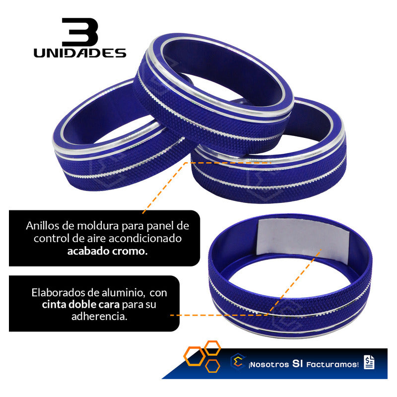 Anillo Embellecedor Control Aire Fr Ateca Passat Tiguan 3pza