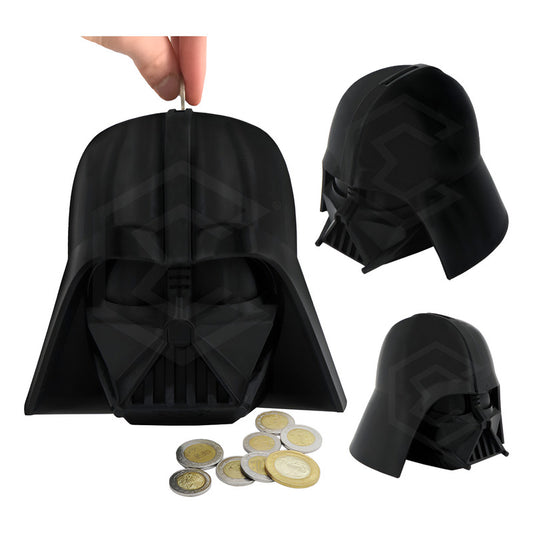 Alcancía Ahorro Darth Vader Star Wars Figura 17cm 3d Petg Negro