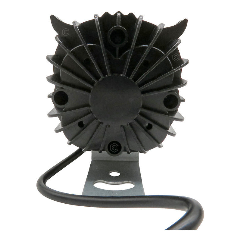 2 Faros 36 Leds Cuadrado Buho 4 Lupas Blanco-ambar 12-24v