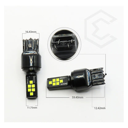 2 Focos 12 Led Canbus Cuarto Stop 12-24v 1156 57 3157  7507