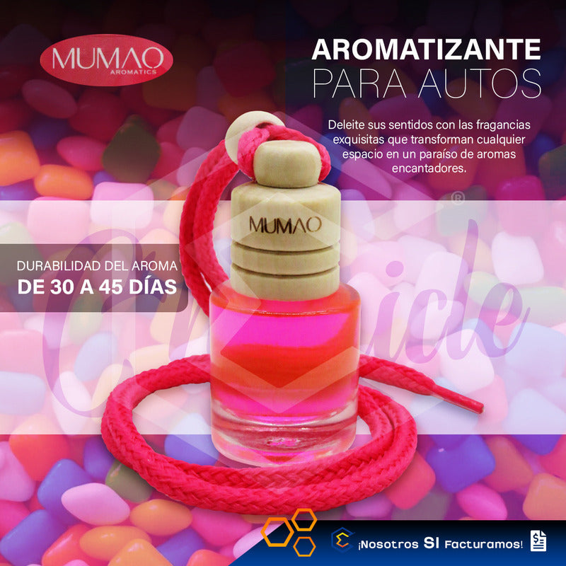 Aromatizante Colgante Botella 8ml Auto Casa Ambiental Mumao