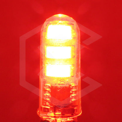 Kit 10 Focos Pellizco Gel T10 Fijo + Estrobo 6 Leds Canbus