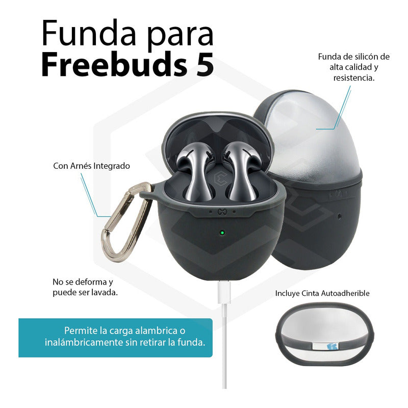 Cubierta Funda Para Audifonos Huawei Freebuds 5 Uso Rudo T