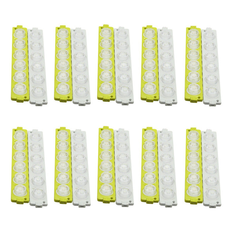 10 Módulos 12 Leds Código 3 Funciones Grúa Torrera 6w