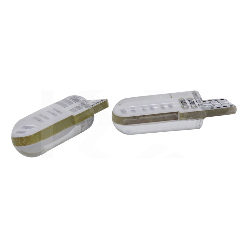 Par De Focos De Pellizco T10 12 Leds Cob Chip 80 Ma 12v