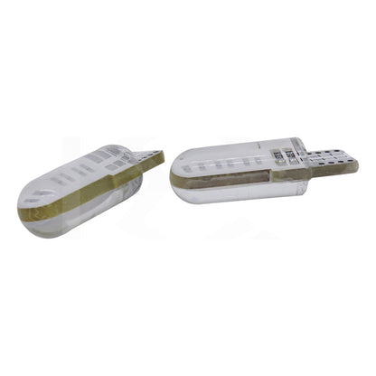 Par De Focos De Pellizco T10 12 Leds Cob Chip 80 Ma 12v