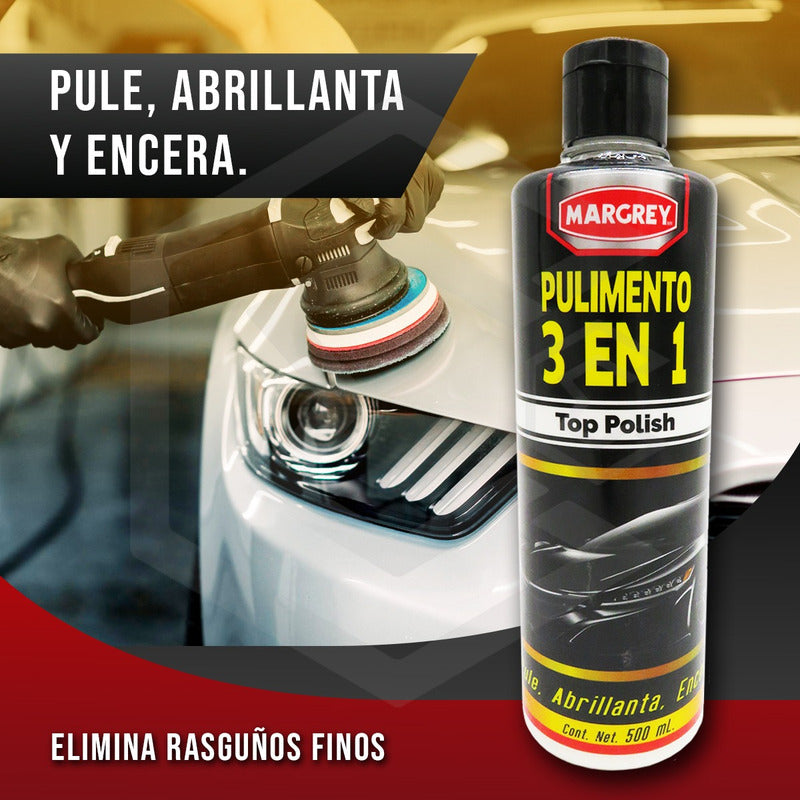 3abrillantador, Cera Y Pulimento 3 En 1 Polish Margrey 500ml