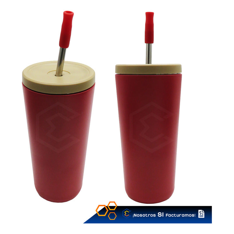 Termo Vaso Personalizado Nombre Logo Láser 750ml Acero Inox