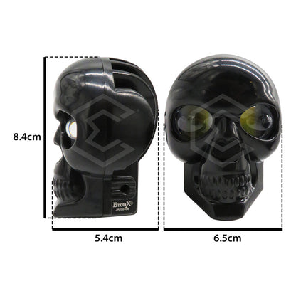 Par Faros 18 Leds 2 Lupas Rgb Calavera 12 Funciones 12-24v