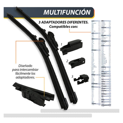 Pluma Limpiaparabrisa Tipo Banana Auto Camión Varias Medidas