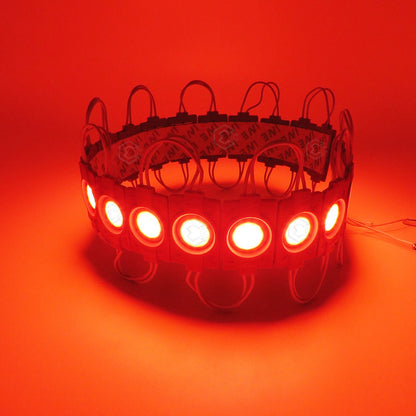 20 Módulos De 9 Led Cob Plasma Redondos Alta Intensidad 12v