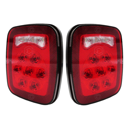 2 Plafón Calavera Tipo Jeep 10 Hiper Led Multifunción 12-24v