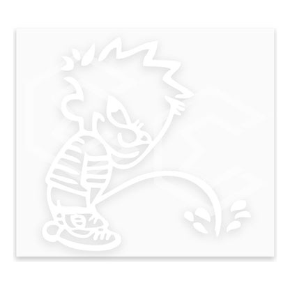 10 Calcomanía Niño Orinando Sticker Vinil Auto Moto 15x14cm