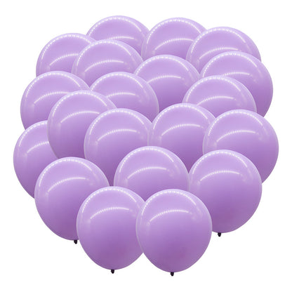 Bolsa 25 Globos Lila Brilloso #18 Adornos Fiesta Bodas Latex Lila Brilloso