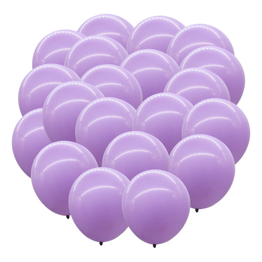 Bolsa 25 Globos Lila Brilloso #18 Adornos Fiesta Bodas Latex Lila Brilloso