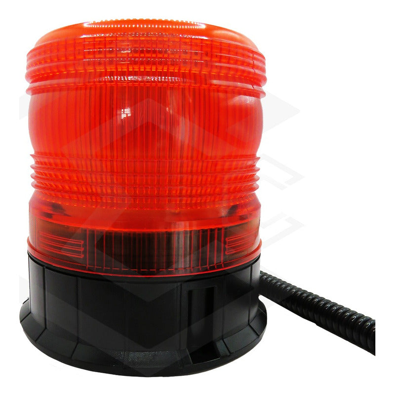Torreta Color Ambar 12-24v 24led 72w Ip65 Con Iman 3 Funcion