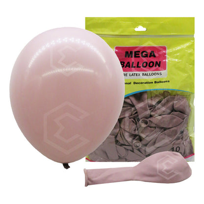Bolsa 100 Globos Rosa Nude Brillosos #10 Fiesta Bodas Latex Rosa