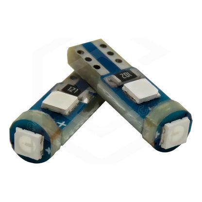 Kit 10 Focos 3 Leds Tablero Mandos T5 3030 3w 12v Colores