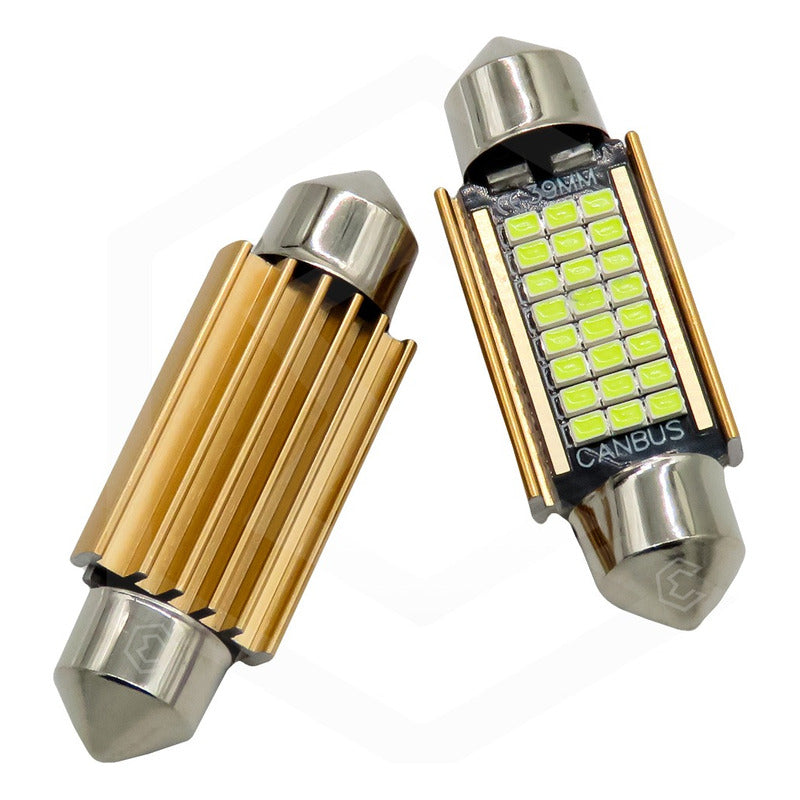 Par De Focos Luz Interior 27 Leds Canbus 31mm 36mm 39mm 41mm