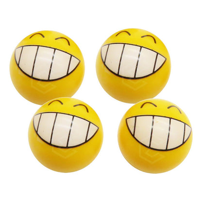 Kit 4 Tapones Cubre Pivote Válvula Emoji Caritas Auto Moto
