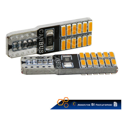 Kit 10 Focos Pellizco 24 Leds Con Canbus Alta Intensidad 12v