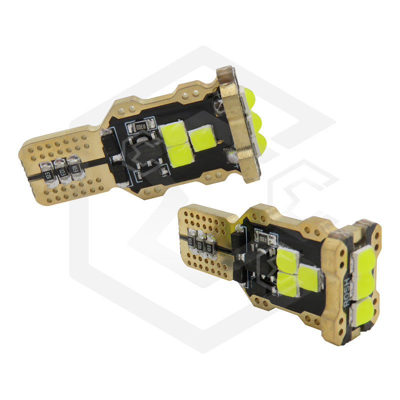 Par De Focos De Pellizco T15 Canbus Super Potente 9 Leds 12v