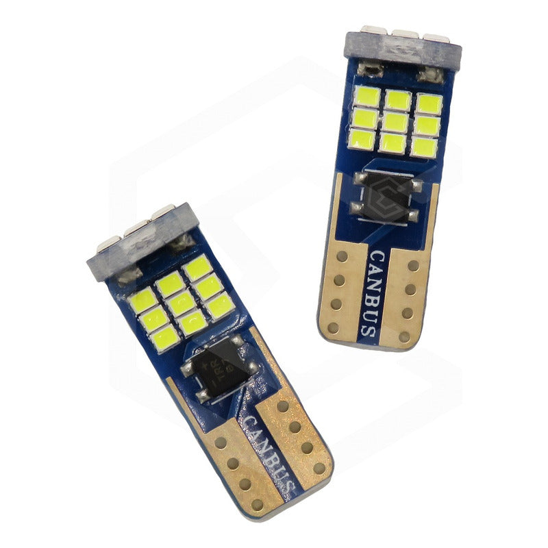 Kit 10 Focos De Pellizco T10 Canbus Super Potente 27 Leds 12