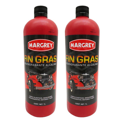 2 Fingras 1lt Limpiador Rines Motor Grasa Tapiceria Margrey