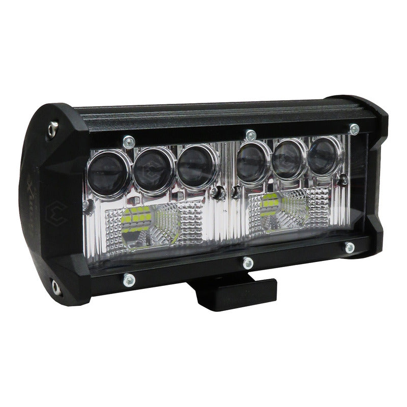 Faro Barra Auxiliar 11 Hiper Led Lupa Blanco Fijo 6'' 12-24v