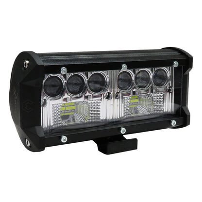 Faro Barra Auxiliar 11 Hiper Led Lupa Blanco Fijo 6'' 12-24v