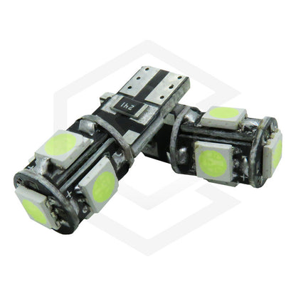 Kit De 10 Focos De Pellizco T10 5  Leds 5050 Alta Potencia