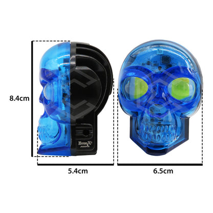 Par Faros 18 Leds 2 Lupas Rgb Calavera 12 Funciones 12-24v