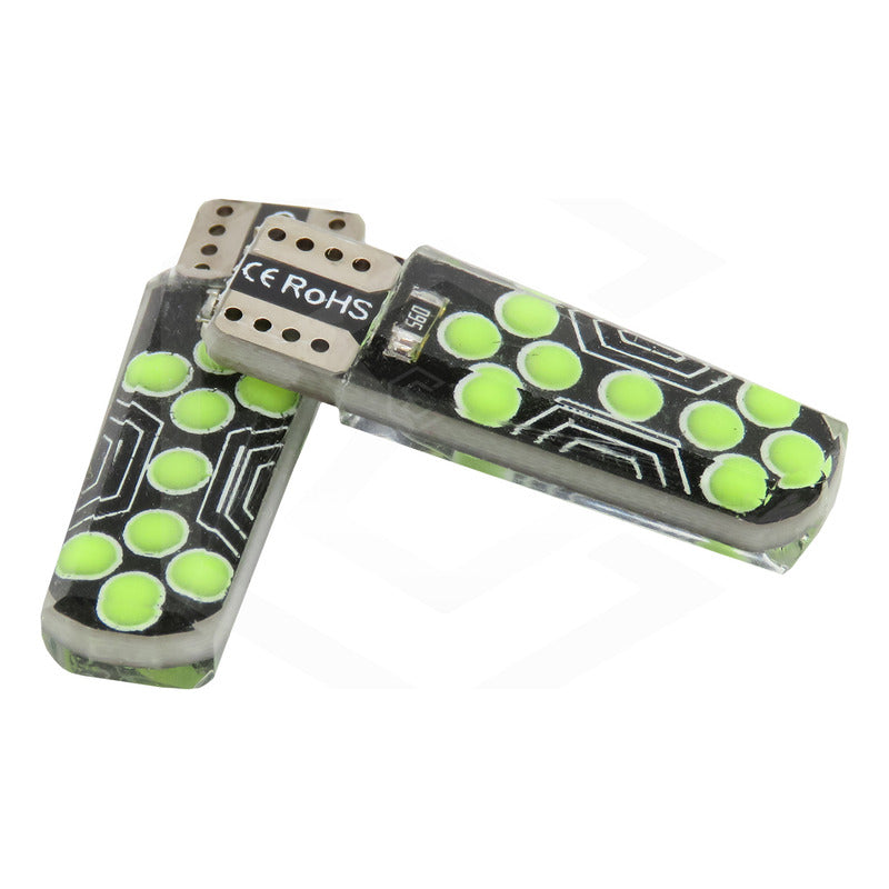 Par De Focos De Pellizco T10 18 Leds Cob Gel Alta Potencia