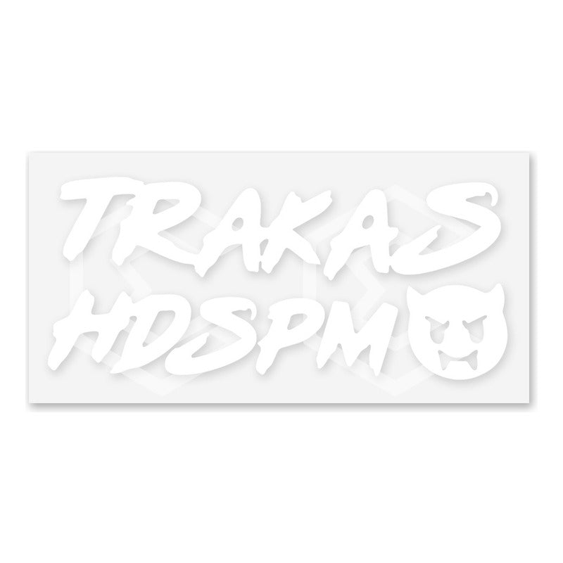 2 Calcomanía Trakas Hdspm Sticker Vinil Auto Moto 20cm X 9cm