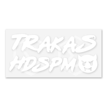 2 Calcomanía Trakas Hdspm Sticker Vinil Auto Moto 20cm X 9cm