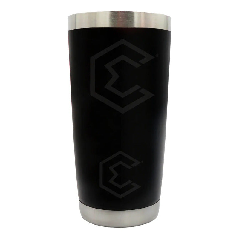 Termo Vaso Personalizado Nombre O Logo Láser 20oz Acero Inox Negro
