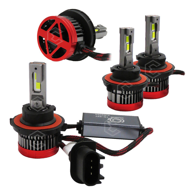 Kit Focos Led H13 Csp Canbus Ventilador Alta Y Baja 16000lm H13