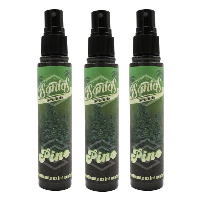 3 Aromatizante Botella Spray Liquido 60ml Auto Casa Ambiente