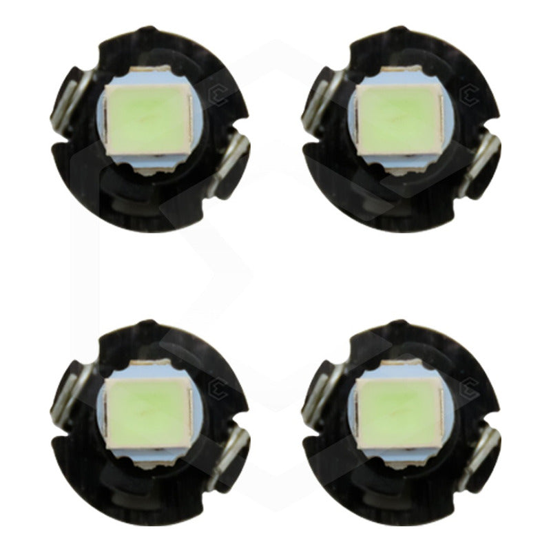 Kit 4 Focos Led T3 Clúster Para Tablero Mandos Fija 12v