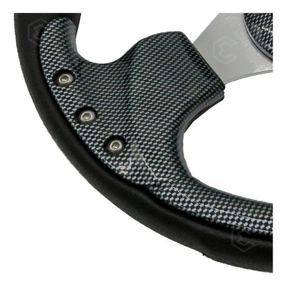 Volante Deportivo Universal De Metal Con 8 Pernos 320mm