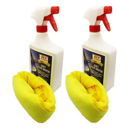 2 Dry Wash New Shine Lavado En Seco Sin Utilizar Agua