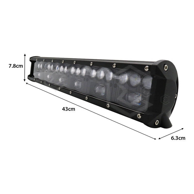 Barra 24 Hiperleds Funcion Blanco Fijo 17'' 21,000lm 12-24v
