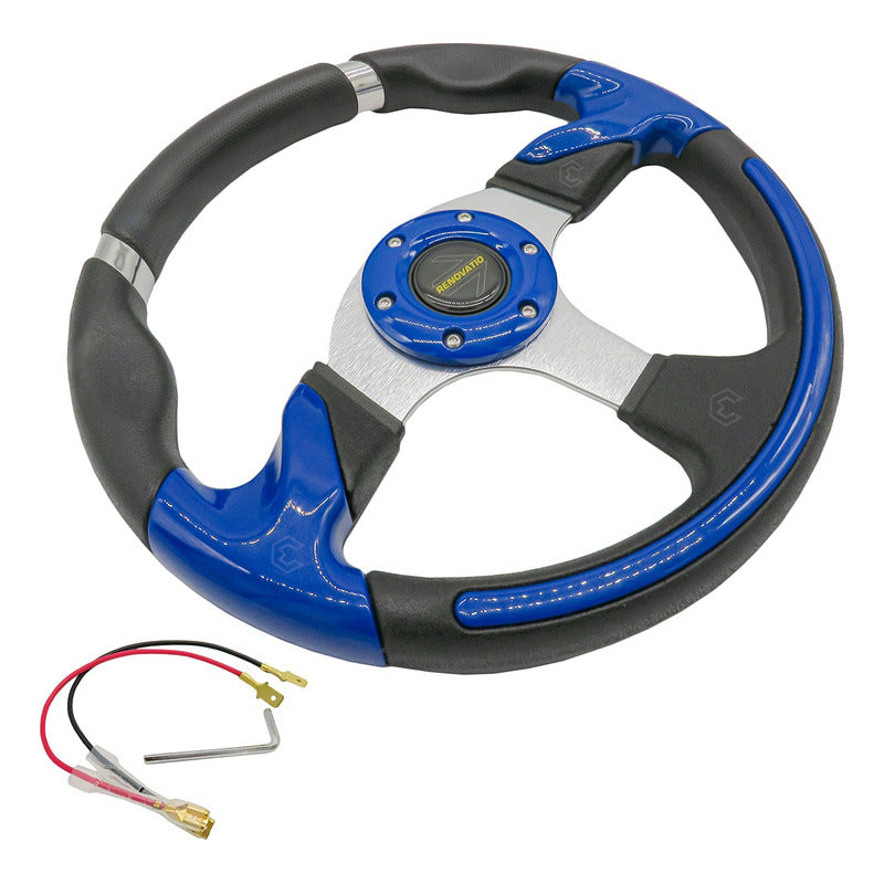 Volante Deportivo Universal De Metal Con Agarre En Cromo