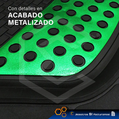 Tapete Tipo Charola Uso Rudo Auto Camioneta Juego 4 Piezas