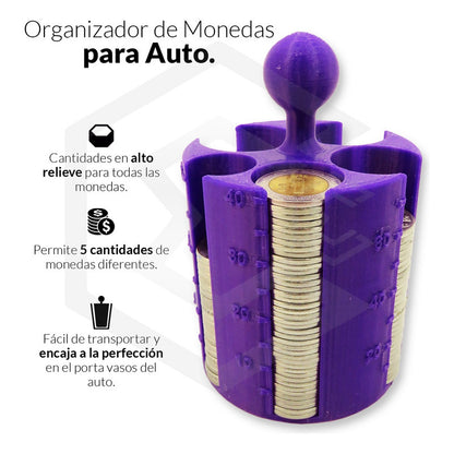 1 Porta Monedas Porta Vasos Auto Con Contador Taxi Uber Didi