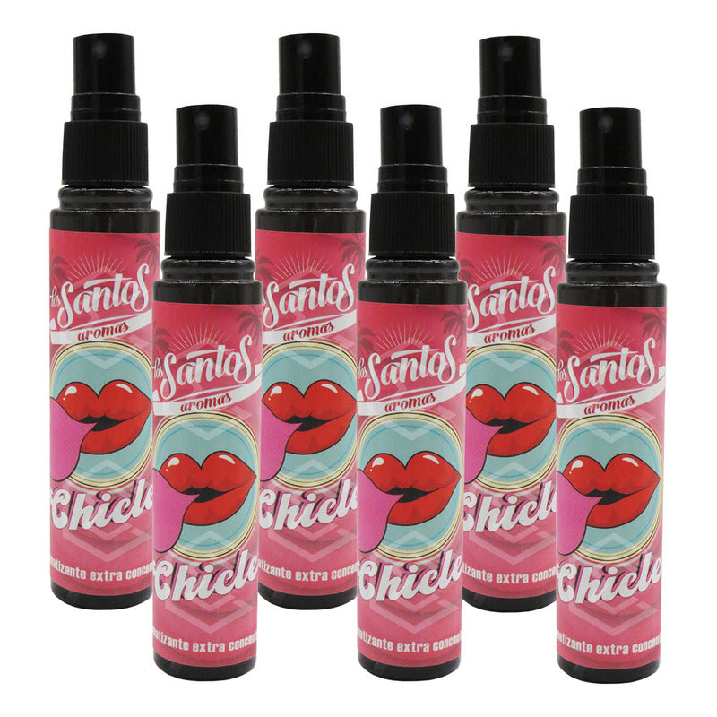 6 Aromatizante Botella Spray Liquido 60ml Auto Casa Ambiente