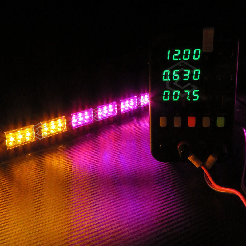 Barra 432 Led 19 Funciones 24 Módulos Bicolor Estrobo 12-24v