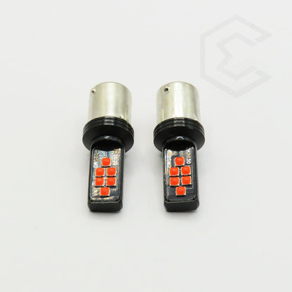 2 Focos 12 Led Canbus Cuarto Stop 12-24v 1156 57 3157  7507