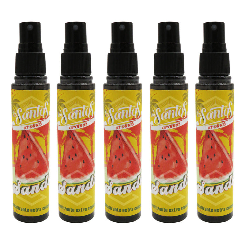 5 Aromatizante Botella Spray Liquido 60ml Auto Casa Ambiente